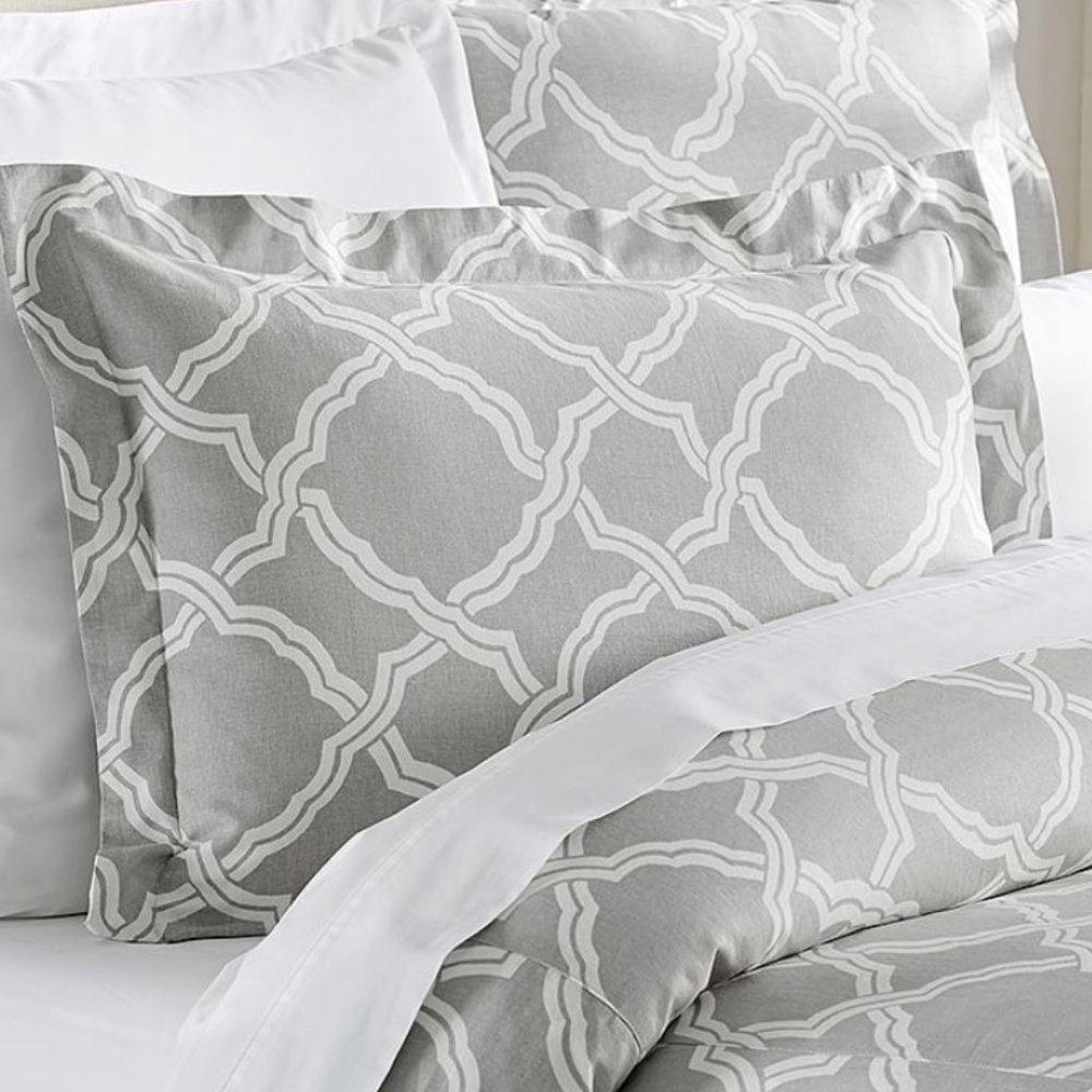 Pottery Barn Kendra Trellis Standard Pillow Shams PAIR